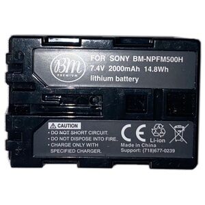 BM Premium Camera Battery BM-NPFM500H 7.4V 2000mAh 14.8Wh for Sony Alpha Cameras